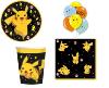 Mgs33 ( cde 4 )Pokemon de fête d'anniversaire pour Enfants Décoration - Assiettes, gobelets, Serviettes,ballons pour 8 invités
