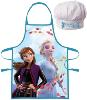 Mgs33 WD21531 Tablier cuisine Enfant "pétales "+ toque Ana, Elsa pour Enfant, Tablier de Cuisine pour Enfants Tabliers