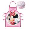 Mgs33 Tablier Enfant version rose + Chapeau de Chef , Minnie Délicious pour enfant,Tablier de Cuisine